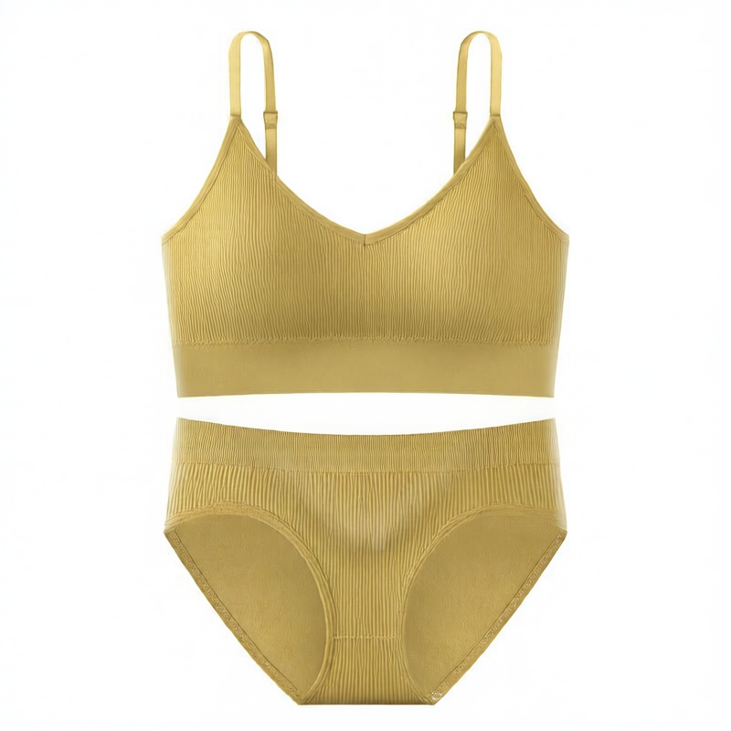 Lunelle ribbed comfort set- Bra & Brief