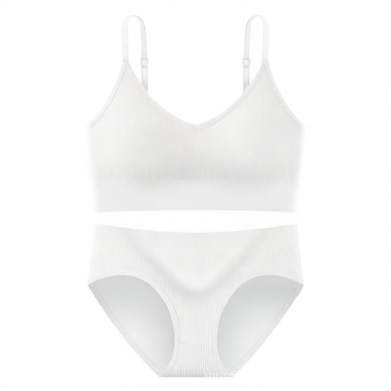 Lunelle ribbed comfort set- Bra & Brief