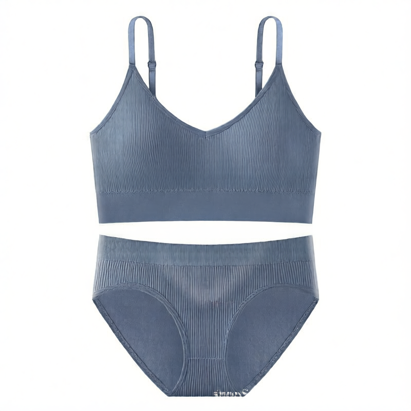 Lunelle ribbed comfort set- Bra & Brief