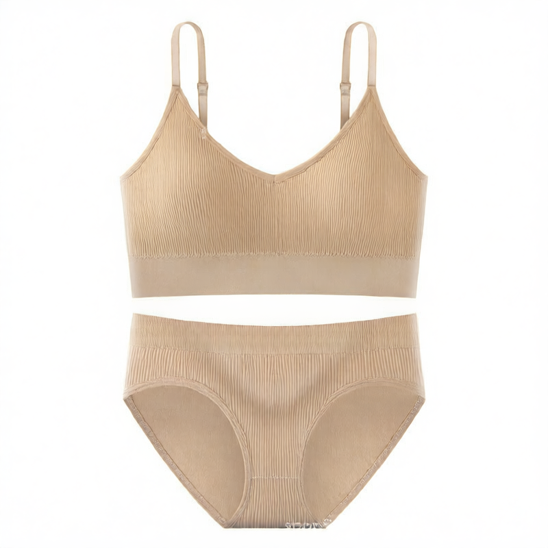 Lunelle ribbed comfort set- Bra & Brief