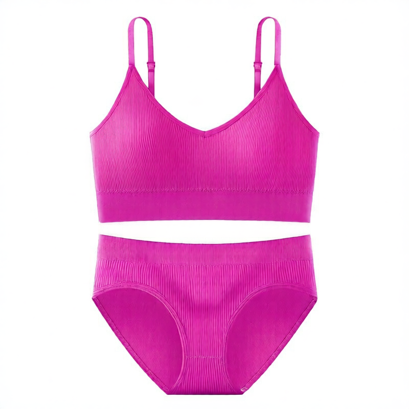 Lunelle ribbed comfort set- Bra & Brief