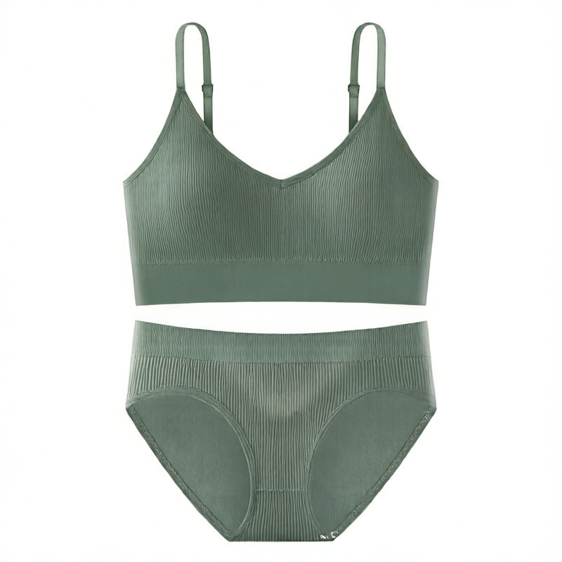 Lunelle ribbed comfort set- Bra & Brief