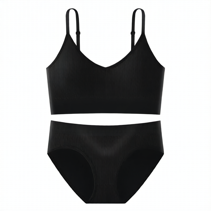 Lunelle ribbed comfort set- Bra & Brief