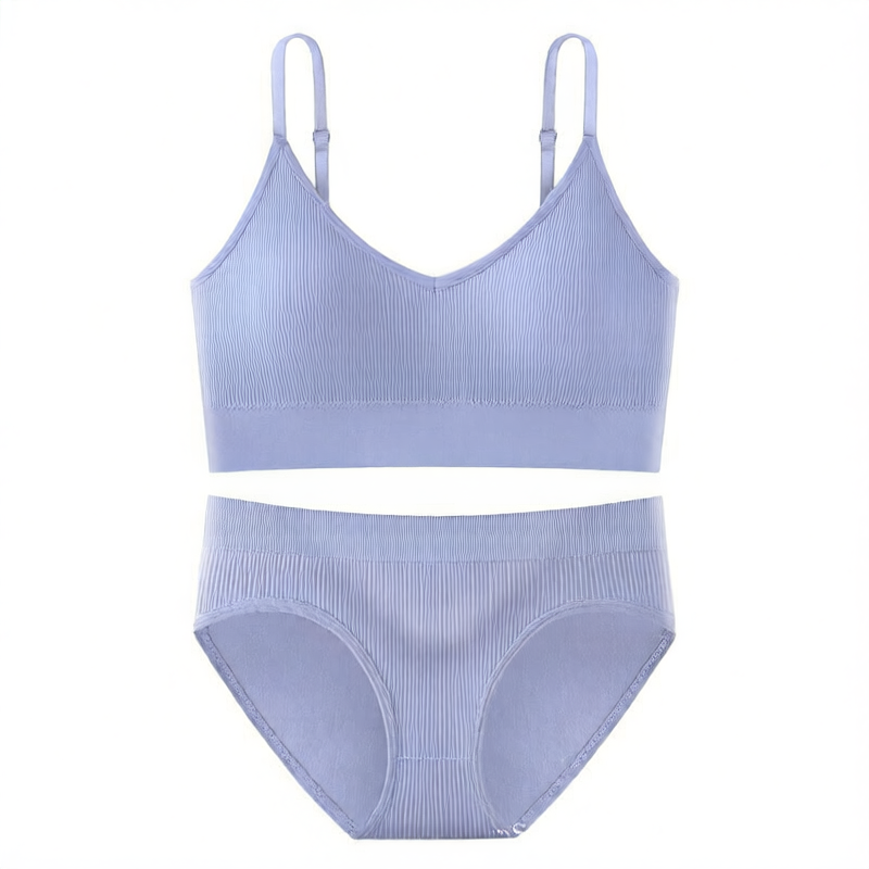Lunelle ribbed comfort set- Bra & Brief